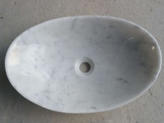 Bianco Carrara Chiuvetă de marmură albă
