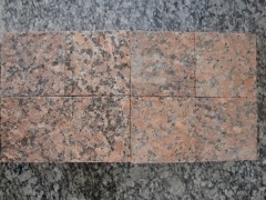 G562 Red Granite Cobblestone Walkway