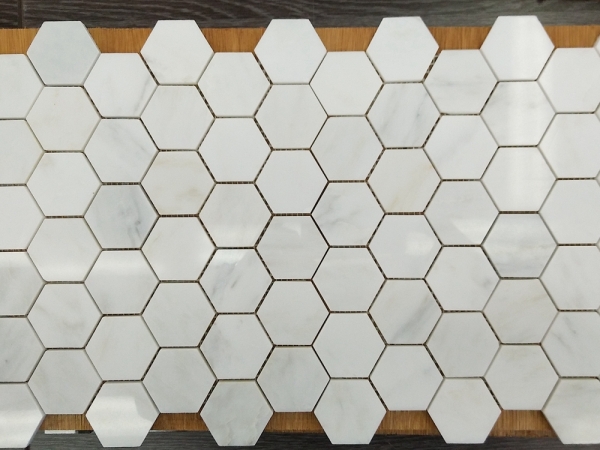 oriental marmură albă hexagon mozaic țiglă