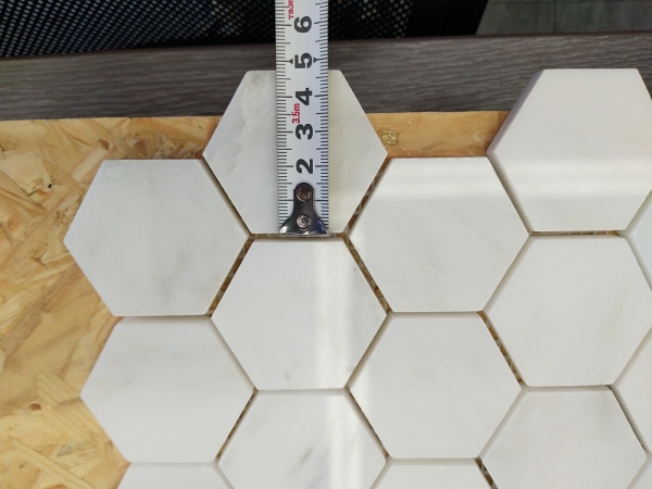 oriental marmură albă hexagon mozaic țiglă