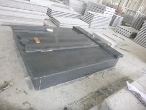 G654 Granit închis Grey Ungaria Stil Cimitir Monumente