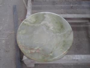Verde Onyx marmură bucătărie Countertop piatră rotund Tops