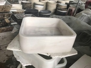 Guangxi marmură albă moderne spălare Piața chiuvetă