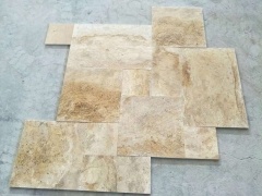 China Golden Travertine Stone Flooring