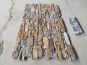 piatră de ciment de culoare naturală mixtă pentru cultură naturală pentru placarea pereților