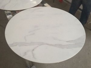 masă de marmură lustruită calacatta alb